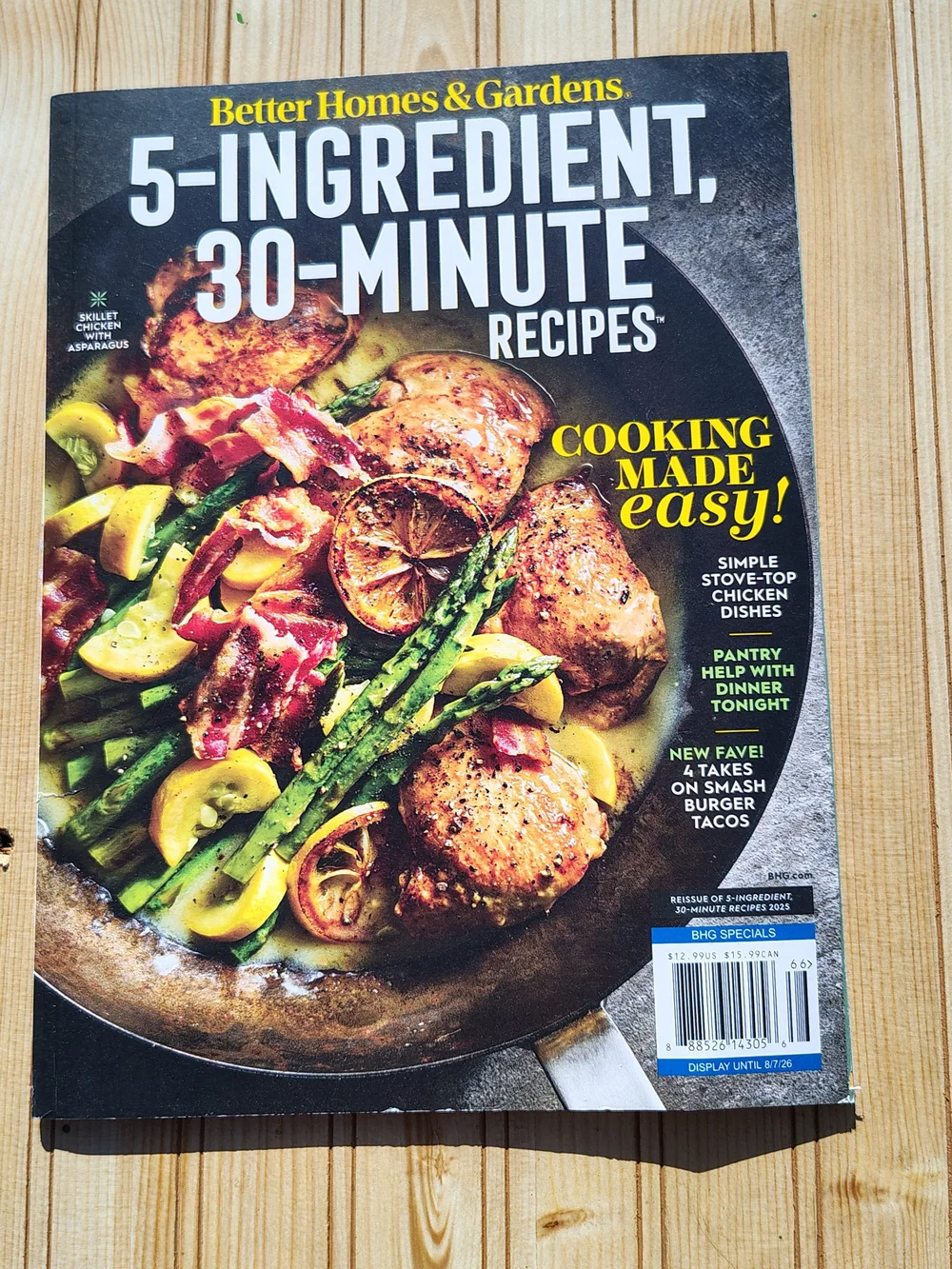 Better Homes And Gardens 5-Ingredient, 30-Minute Recipes - Black & Yellow Cover